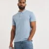 Garment Dye Polo Long| Mid Blue