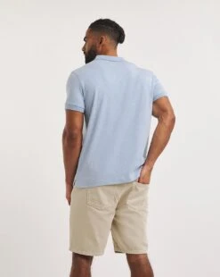 Marled Jersey Polo Long| Blue -Wear Lusty Sales Store y08to278754w