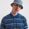 Jersey Stripe Polo Long| Blue Stripe