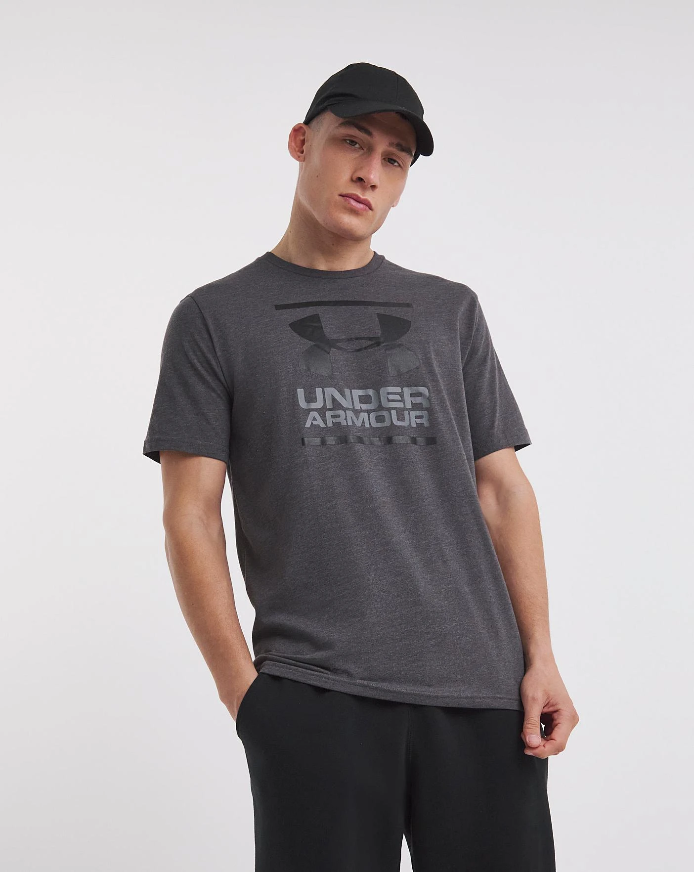 Under Armour Foundation Short Sleeve Tee| Charcoal 1 Under Armour Foundation Short Sleeve Tee| Charcoal