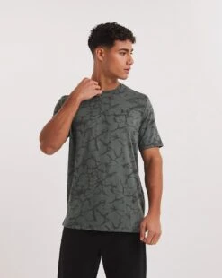 Under Armour Rush Energy Print Short Sleeve Tee| Grey