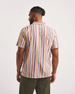 Revere Collar Stripe Shirt| Multi -Wear Lusty Sales Store y08vm065727w