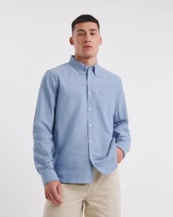 Long Sleeve Oxford Shirt| Cobalt -Wear Lusty Sales Store y08vm419737w