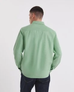 Long Sleeve Oxford Shirt| Green -Wear Lusty Sales Store y08vm450738w