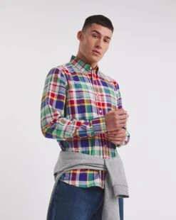 Long Sleeve Oxford Check Shirt| Multi Coloured Check