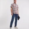 Short Sleeve Oxford Check Shirt| Multi Coloured Check
