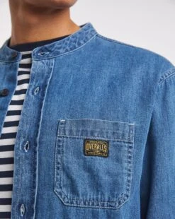 Grandad Denim Overshirt| Stonewash -Wear Lusty Sales Store y08vm643735w
