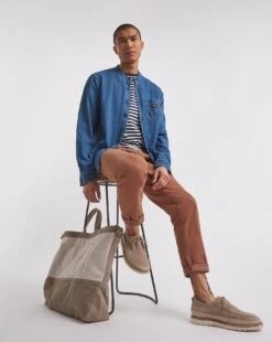 Grandad Denim Overshirt| Stonewash -Wear Lusty Sales Store y08vm643738w