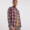 LS Indigo Check Shirt| Indigo