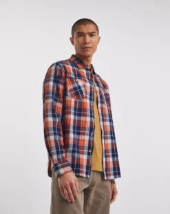 LS Indigo Check Shirt| Indigo