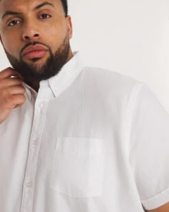 Short Sleeve Oxford Shirt Reg| White -Wear Lusty Sales Store y08vm659736w