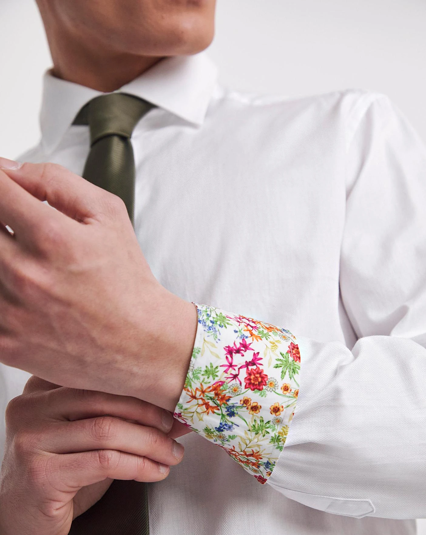 William Hunt Herringbone Formal Shirt| White 5 William Hunt Herringbone Formal Shirt| White - Image 5