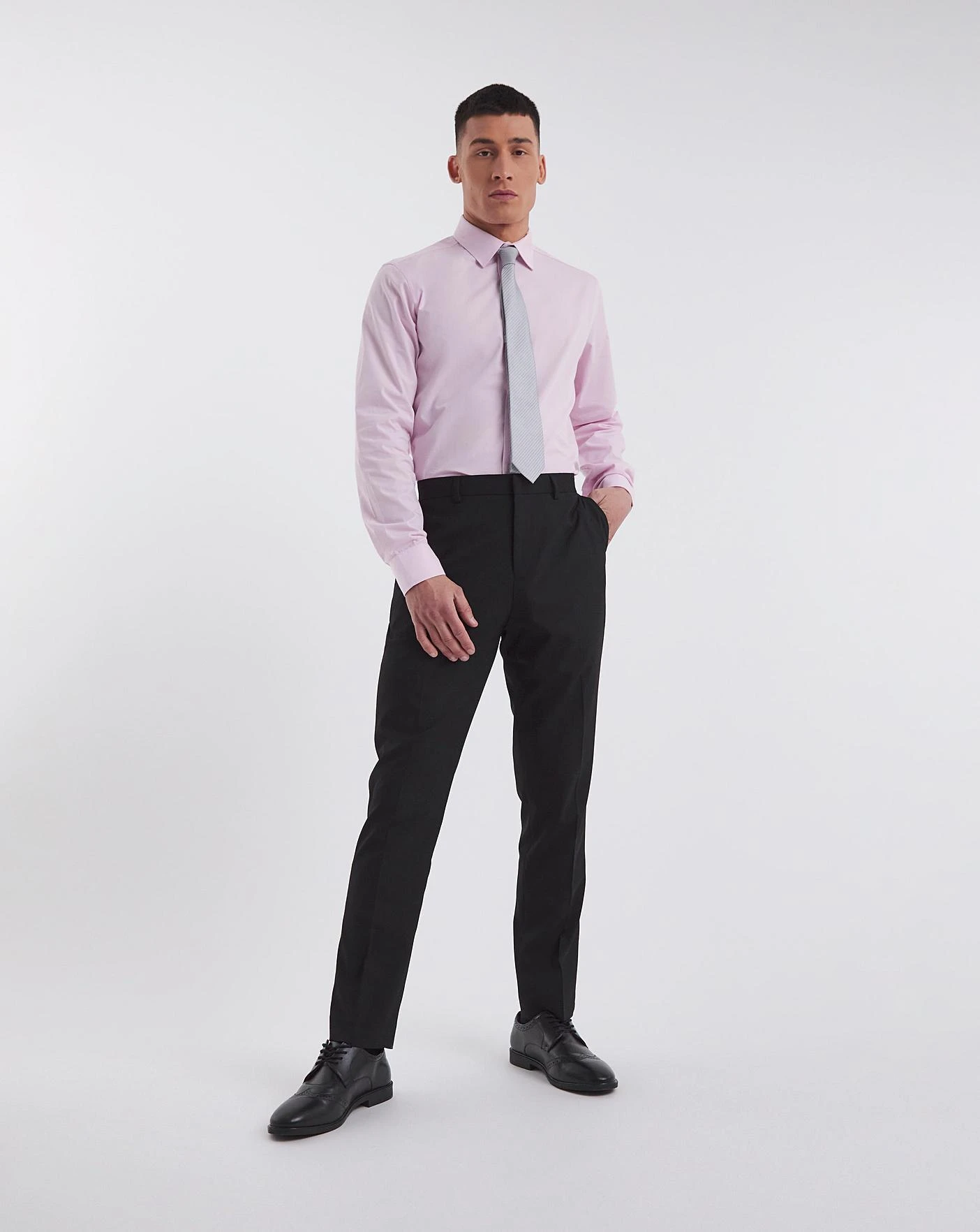 Jacamo Premium Formal Poplin Shirt| Pink 3 Jacamo Premium Formal Poplin Shirt| Pink - Image 3