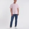 Short Sleeve Oxford Shirt Reg| Pastel Pink