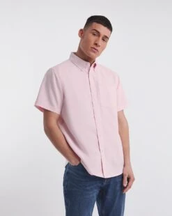 Short Sleeve Oxford Shirt Reg| Pastel Pink -Wear Lusty Sales Store y08vm805706w