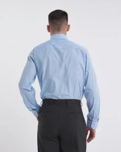 Jacamo Premium Formal Gingham Shirt| Blue 5 Jacamo Premium Formal Gingham Shirt| Blue -Wear Lusty Sales Store y08vm814723w