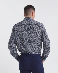 Jacamo Premium Formal Floral Print Shirt| Blue 7 Jacamo Premium Formal Floral Print Shirt| Blue -Wear Lusty Sales Store y08vm824723w