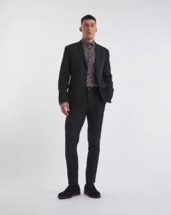 Jacamo Premium Formal Geo Print Shirt| Black -Wear Lusty Sales Store y08vm831735w