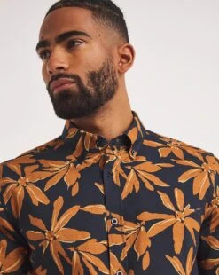 Short Sleeve Floral Print Cotton Shirt| Print -Wear Lusty Sales Store y08vm907726w