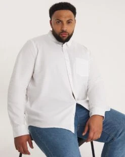 Short Sleve Oxford Shirt Reg| White