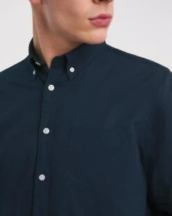 Long Sleeve Oxford Shirt Reg| Navy -Wear Lusty Sales Store y08vm965731w