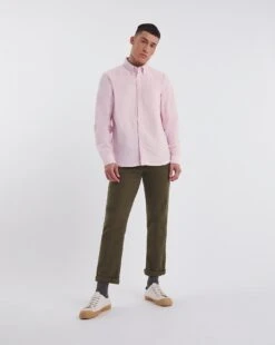 Long Sleeve Oxford Shirt Reg| Pastel Pink -Wear Lusty Sales Store y08vm970706w