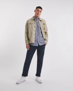 Short Sleeve Gingham Shirt| Navy -Wear Lusty Sales Store y08vm977736w