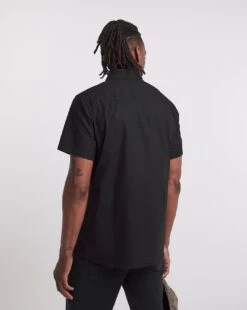 Short Sleeve Oxford Shirt| Black -Wear Lusty Sales Store y08wv282708w