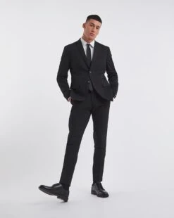 Jack & Jones Franco Suit Trouser 32in Length| Black