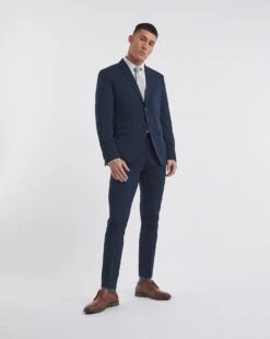 Jack & Jones Franco Suit Trouser 32in Length| Navy Blazer
