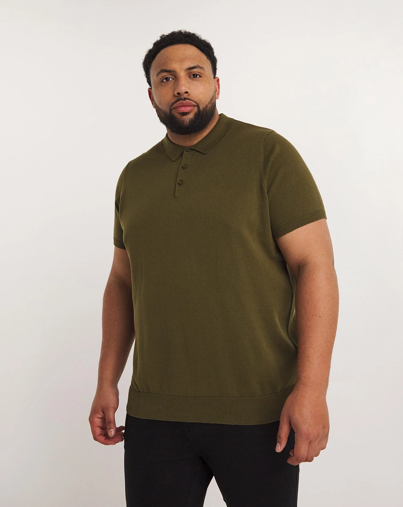 Khaki Short Sleeve Knitted Polo| Khaki 1 Khaki Short Sleeve Knitted Polo| Khaki