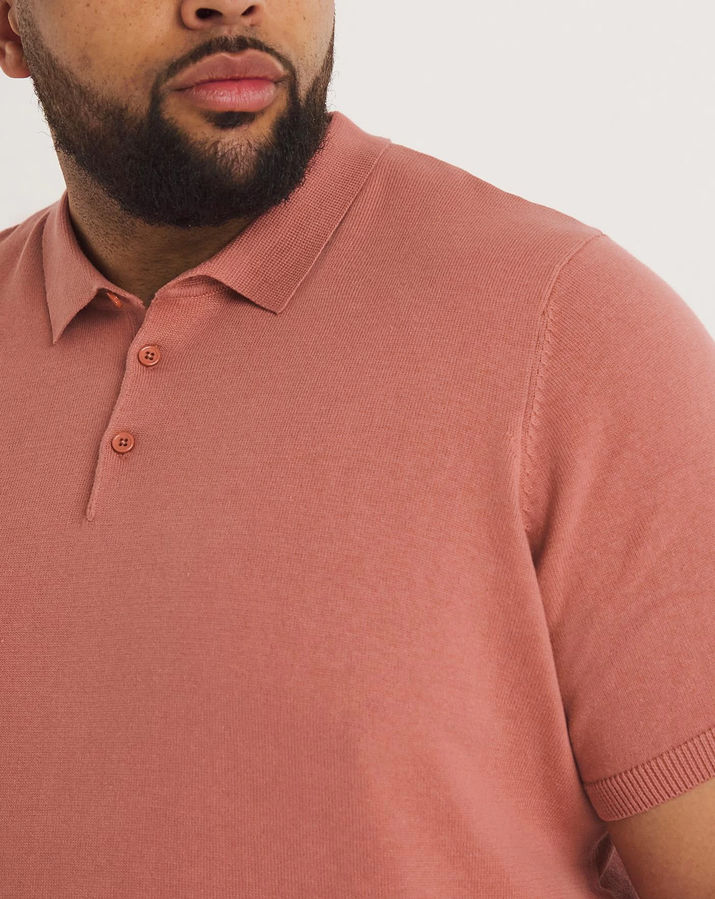 Pink Short Sleeve Knitted Polo| Pink 4 Pink Short Sleeve Knitted Polo| Pink - Image 4