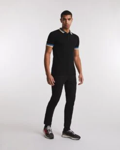 Black Knitted Tipped Polo| Black 7 Black Knitted Tipped Polo| Black -Wear Lusty Sales Store y08yt697707w