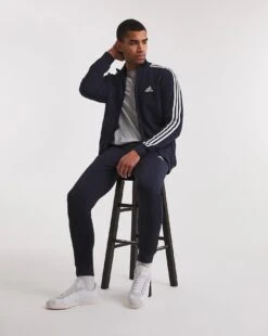 Adidas French Terry Tracksuit| Navy