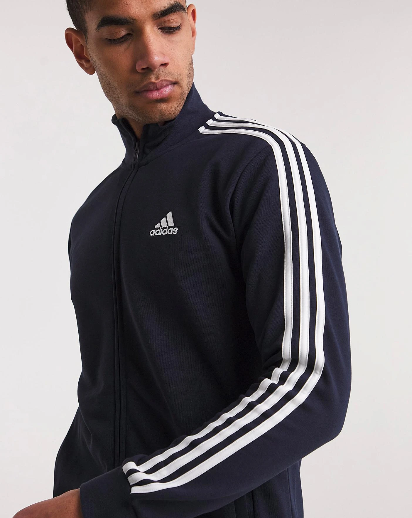 Adidas French Terry Tracksuit| Navy 4 Adidas French Terry Tracksuit| Navy - Image 4