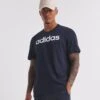 Adidas Essentials Logo T-Shirt| Ink/White