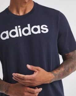 Adidas Essentials Logo T-Shirt| Ink/White 7 Adidas Essentials Logo T-Shirt| Ink/White -Wear Lusty Sales Store z08ab449708w