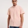 Short Sleeve Oxford Shirt| Coral