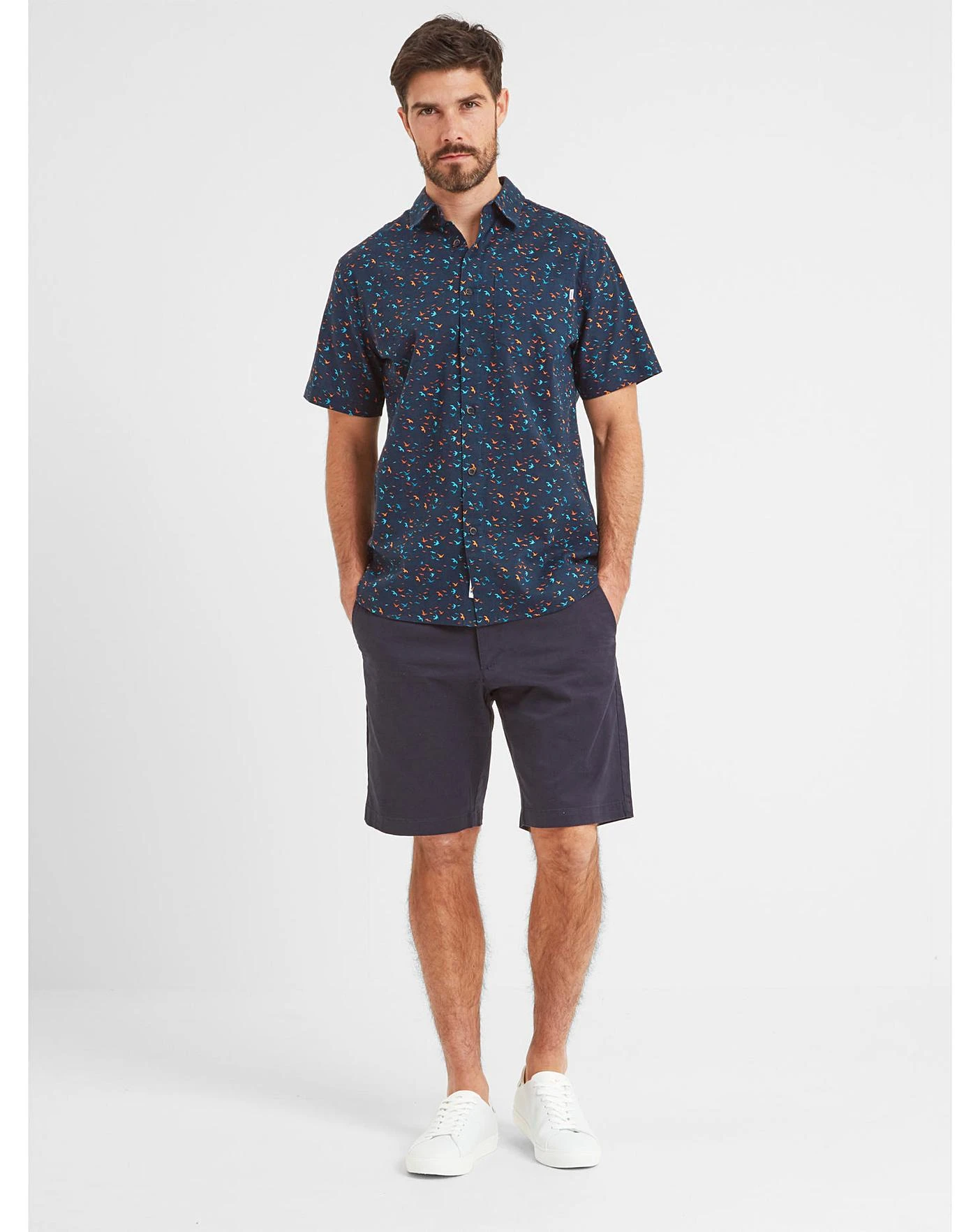 Tog24 Conrad Mens Short Sleeve Shirt| Dark Indigo 2 Tog24 Conrad Mens Short Sleeve Shirt| Dark Indigo - Image 2