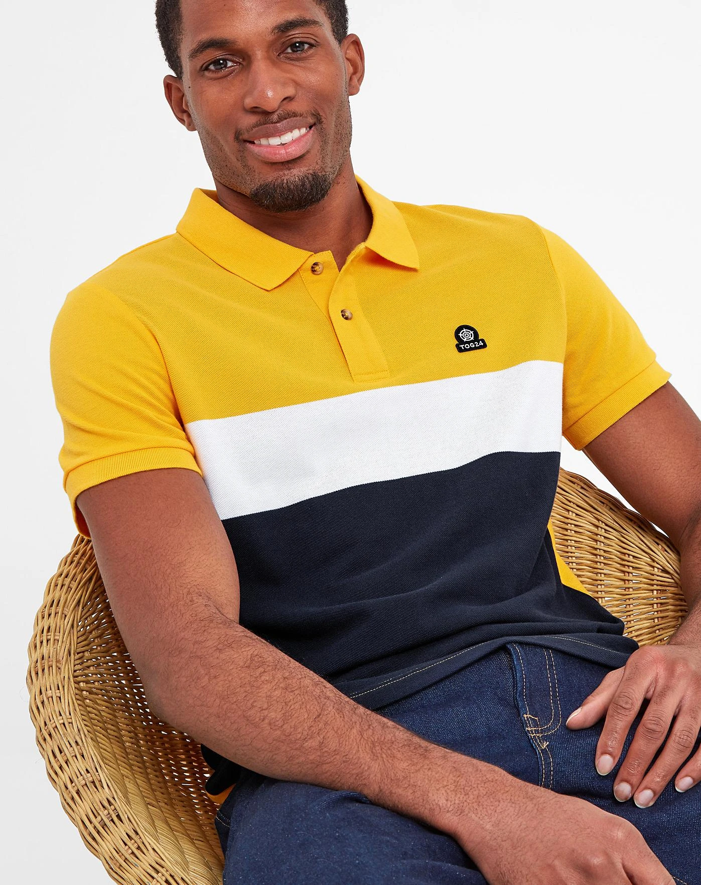 Tog24 Charnock Mens Polo| Bright Yellow 6 Tog24 Charnock Mens Polo| Bright Yellow - Image 6